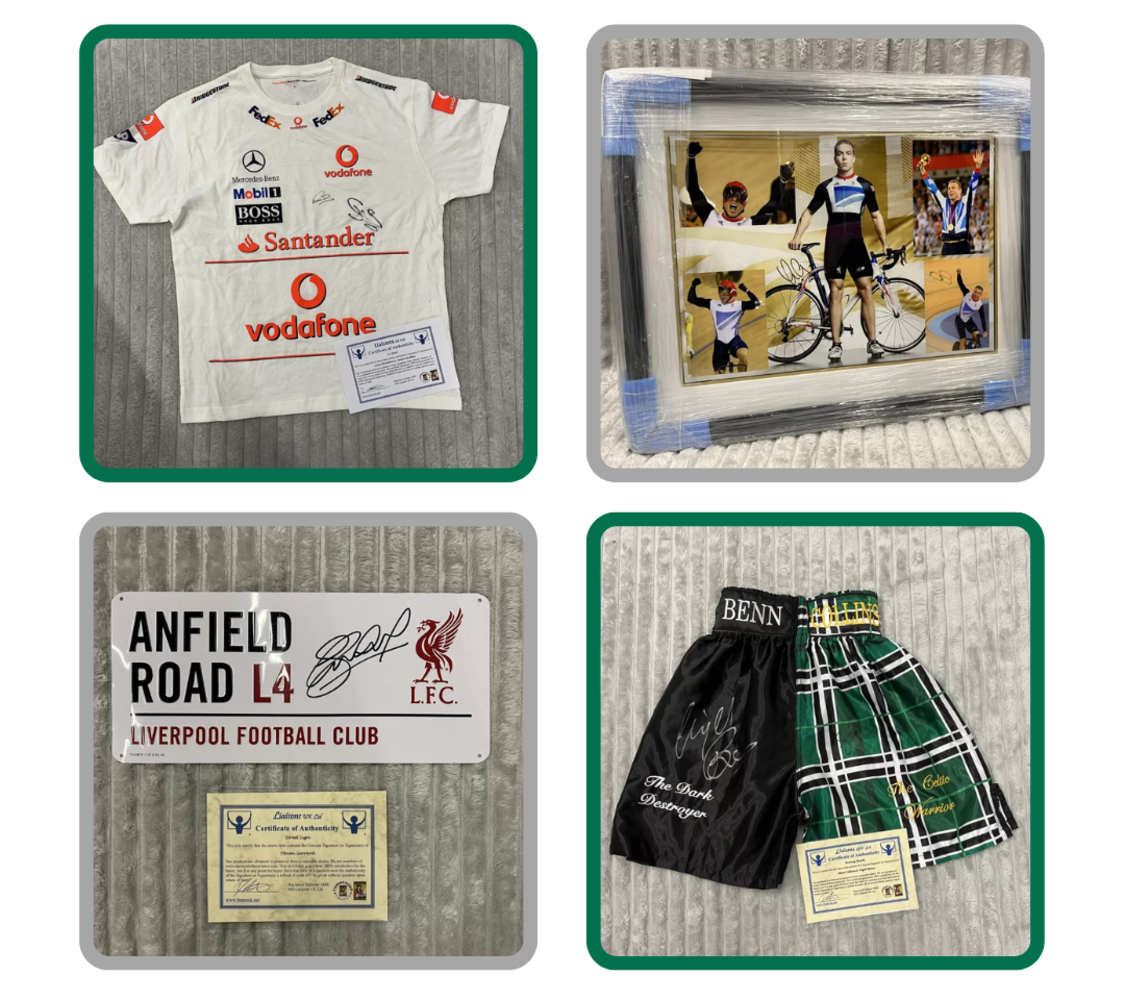 Framed & Signed Sporting Memorabilia, Football Legends, Rugby Legends, UFC Legends, Eric Cantona, Mo Farah, Eusebio AND MUCH MORE!