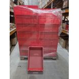 Pallet to Contain 35 x Schafer Stackable Tote Trays. Size Approx 60 x 40cm. High quality products.