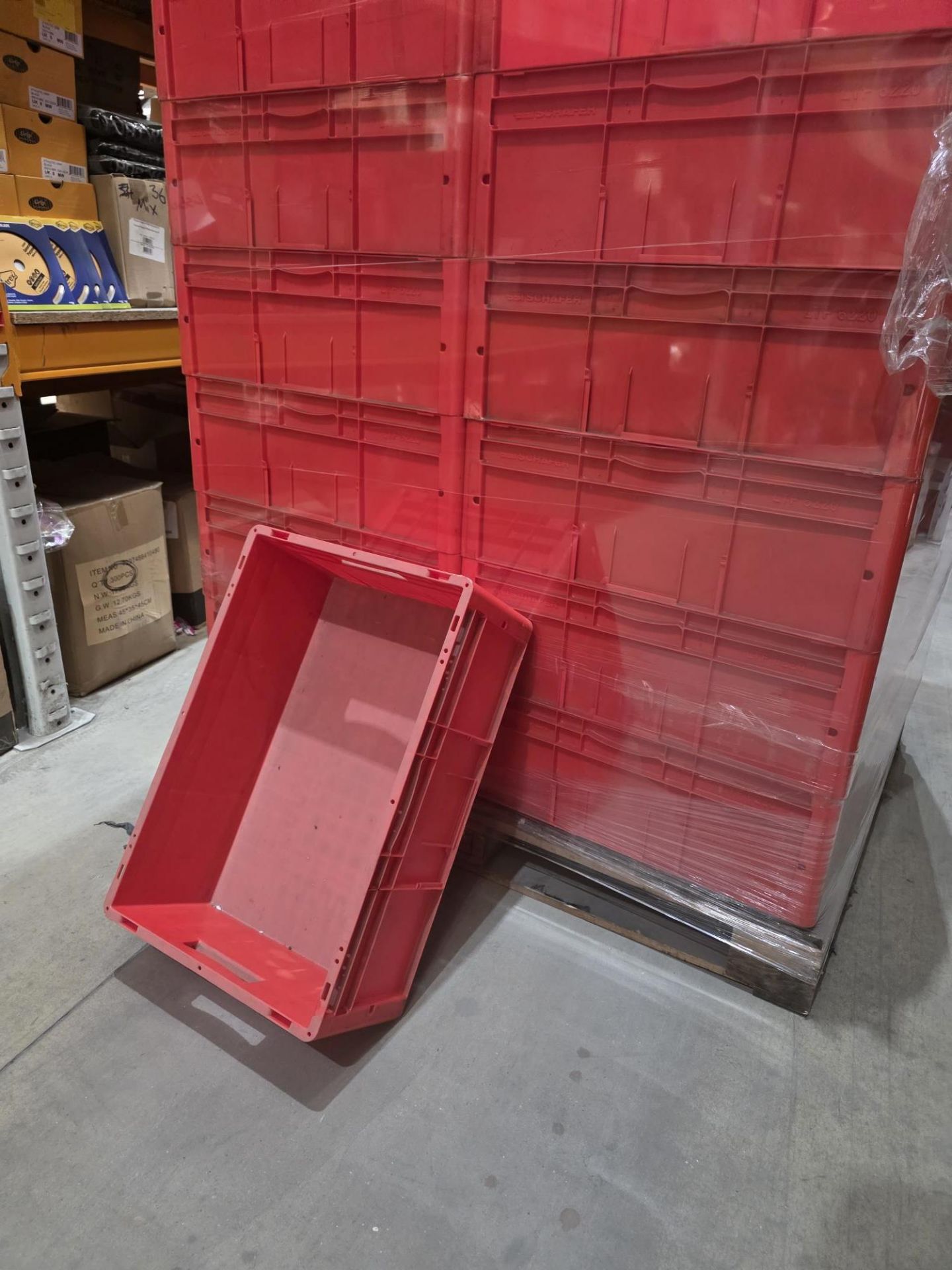 Pallet to Contain 35 x Schafer Stackable Tote Trays. Size Approx 60 x 40cm. High quality products. - Image 2 of 6