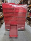 Pallet to Contain 35 x Schafer Stackable Tote Trays. Size Approx 60 x 40cm. High quality products.
