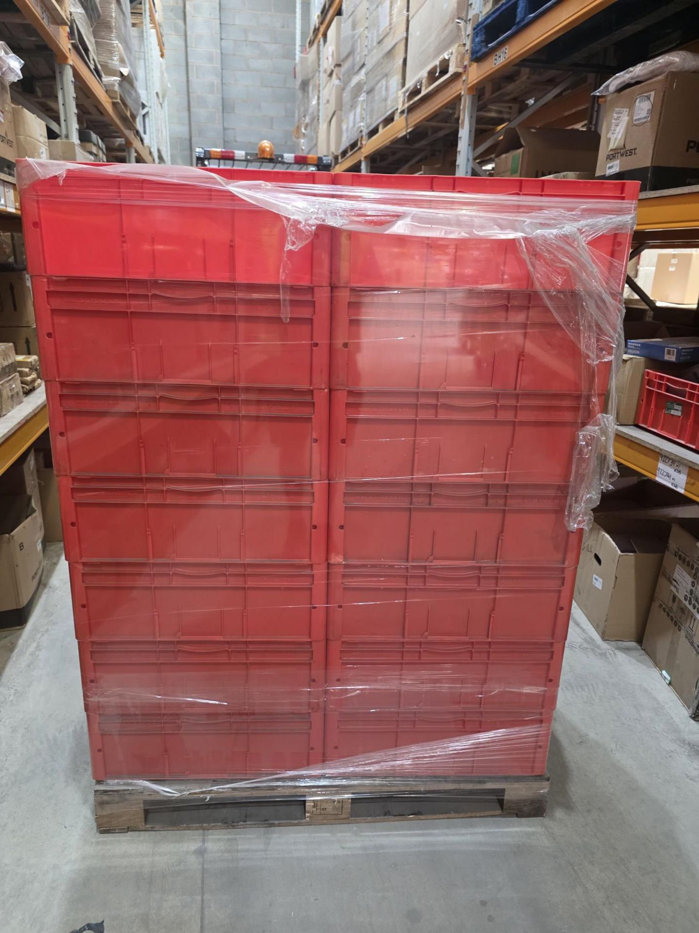 Pallet to Contain 35 x Schafer Stackable Tote Trays. Size Approx 60 x 40cm. High quality products. - Image 3 of 6