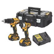 DEWALT DCK2060M2T-SFGB 18V 2 x 4.0Ah Li-Ion XR Brushless Cordless Twin Pack (LOC: SR2.3.1-LH590)