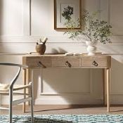 Boxed Thalia Concave Dressing Table, Natural RRP £369.99. Featuring distinctive curved design, our