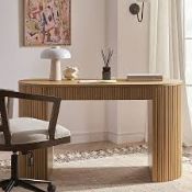 Boxed Maru 1-Drawer Writing Desk, Oak RRP £419.99. Our Maru Writing Desk pairs sculptural simplicity
