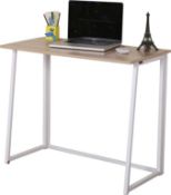 Boxed Cherry Tree Furniture Compact Foldable Computer Desk Laptop Desktop Table White (LOC: SR6(5.