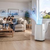 Boxed 14000 BTU Portable Air Conditioner, Fast Cools up to 45㎡, 3-in-1 (Cool/Fan/Dehumidify), Remote