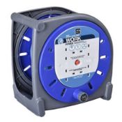 Masterplug 4 socket Black Cable reel, 20m (LOC: SR1.3.1-LG15)