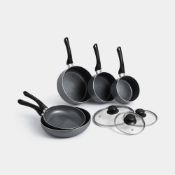 Boxed Granite Effect Pans - 8 Piece Set - Grey (LOC: SR5(2.3)-SK632)