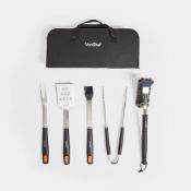 Boxed 5pc BBQ Tool Set and Bag - Black (LOC: SR5(2.3)-SK635)