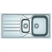 Franke Flash 1.5 Bowl Stainless Steel Inset Sink with Reversible Drainer 1000mm x 500mm (LOC: SR3(