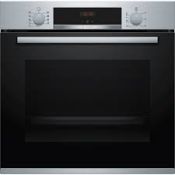 Bosch HBS534BS0B 59.4Cm Built In Electric Single Oven With 3D Hot Air. RRP £439.00. (LOC: SR4-