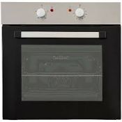 Cooke & Lewis CSB60A Built-in Single Conventional Electric Oven - Chrome effect (LOC: SR4-le1078)