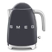 Smeg Slate Grey Electric Kettle KLF03GRUK. RRP £199.99. (LOC: RS2.8-SF206)