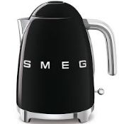 Smeg 50s Style KLF03BLUK Black Electric Kettle. RRP £199.99. (LOC: RS2.7-SF176)