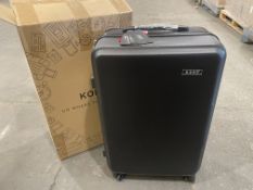 BRAND NEW KONO PREMIUM 24 INCH DARK BLUE/BLACK 24 INCH LUGGAGE BACK WITH SECURITY LOCK RRP £129 EACH