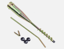 Box of 12 x Brand New Washing Line Spike, Screw In Ground Spike Base Rotary Airer/Parasol holder,