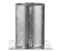27 x Alberts 211707 Anchor on base, For square and round wooden posts, Hot dip galvanised, Ø101