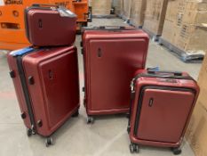 BRAND NEW SET OF 4 KONO PREMIUM LUGGAGE SET INCLUDING 28 INCH, 20 INCH, 12 INCH AND 24 INCH