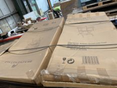 2 x Boxed New Newark Folding Arm Chair RRP £189 - Bistro Style Seat Furniture - Durable Hardwood