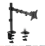15 x Boxed VonHaus Single Arm Monitor Mount for 13-32 Screens - Adjustable PC Monitor Arm with C-