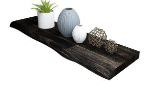 4 X BRAND NEW Acacia Afloat Shelf Floating Shelf FSC 900x250x38mm, Finger-joint with Live edge,