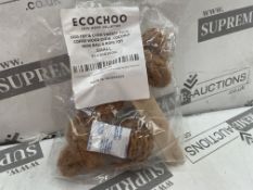 20 X BRAND NEW ECOCHOO 3 PIECE VARIETY PACKS INCLUDING COFFEE WOOD CHEW, COCONUT HUSK BALL AND