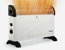 2 x Totopia 2000W Convection Heater, Silent Heating, 3 Heat Settings, Adjustable Thermostat, Space