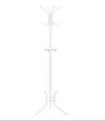2 x Boxed SONGMICS Coat Rack Stand, Coat Tree, Metal Hall Tree, Free Standing, 53.5 x 178 cm, 12