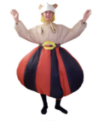 2 x Boxes of 10 Inflatable Viking Fancy Dress Costume, Oversized inflatable suit, Comically rotund
