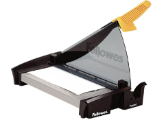 Fellowes Fusion A4 Paper Guillotine, graphite, silver, yellow RRP £64, The Fellowes Fusion A4