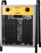 BOXED SIAL Industrial Electric Heater 15000W Fan Space Heaters 400V Adjustable Thermostat &