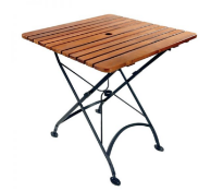 Brand New Sets tro include 1 x BrackenStyle Newark Folding Square Bistro Garden Dining Table and 2 x