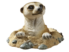 6 x Brand New Design Toscano Out of the Kalahari Meerkat Garden Animal Statue, 25.5 cm, Polyresin,
