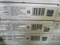 PALLET TO CONTAIN 55 X BRAND NEW PACKS OF FLOOR SCORE UNIVERSAL CLICK FEATHER GREY PREMIUM FLOORING.