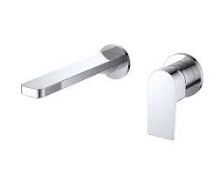2 X BRAND NEW VURTU Barkway Wall Mounted Basin/ Bath Filler, 1/4 Turn, Single Lever Ceramic Disc,
