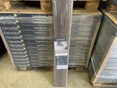 PALLET TO CONTAIN 52 X BRAND NEW PACKS OF CANADIA NATURES FLOOR DARK WALNUT PRESTIGE FLOORING.