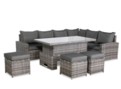 Trade Lot 3 x New & Boxed Luxury Henley Right Hand Garden Set with Rising Table. RRP £1499.99