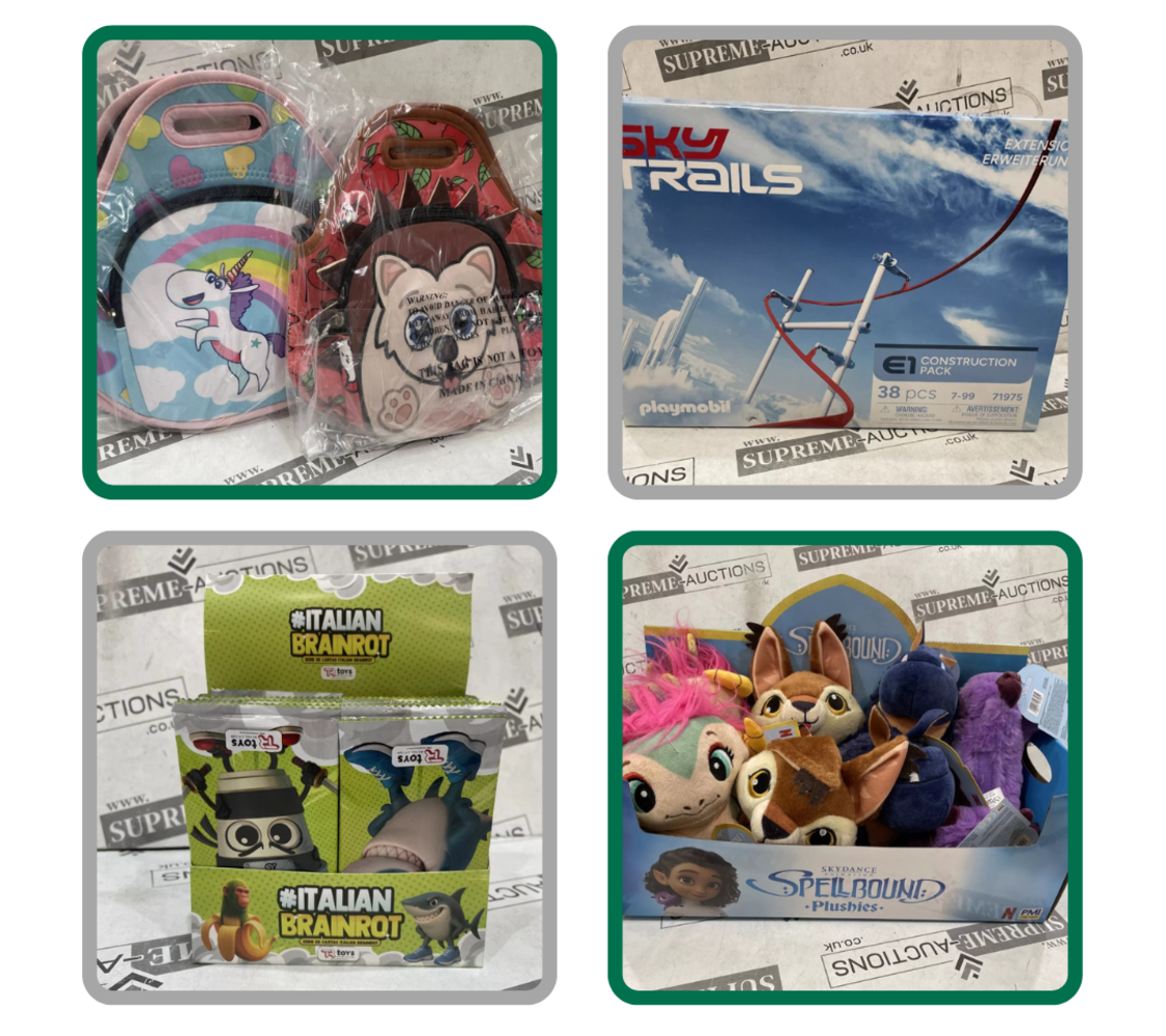 Pallets & Trade Lots of Branded Toys & Bikes - Disney, Vtech, ELC & More - Teddies, Dolls, Mixed Lots & Much More - Delivery Available!