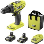 Ryobi 18V ONE+ R18PD3-2C20S Cordless Combi Drill (LOC: SR2.2.4-LR68)