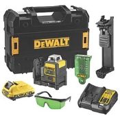 DEWALT DCE0811D1G-GB 12V Li-Ion XR Green Self-Levelling Multi-Line Laser Level (LOC: SR3(2.8)-