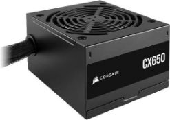 CORSAIR CX650 80 PLUS Bronze Non Modular Low-Noise ATX 650 Watt Power Supply (LOC: B3Cage.4-TP657)
