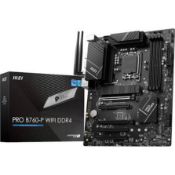 MSI PRO B760-P WIFI DDR4 Motherboard, ATX - Supports Intel 14th, 13th & 12th Gen Core Processors (
