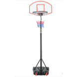 2 x Global Gizmos Height Adjustable Basketball Post 6.9ft, Enjoy the great game of basketball whilst