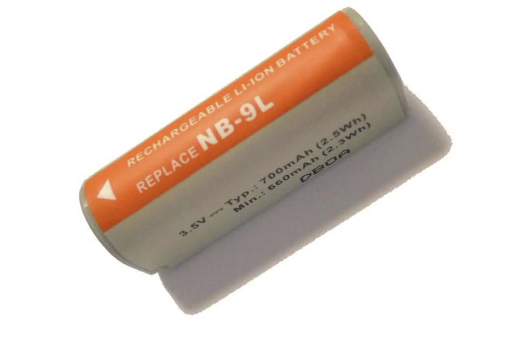 6 x Dorr NB-9L Lithium Ion Canon Type Battery, Spare / Replacement N8-9L Battery, For Canon IXUS