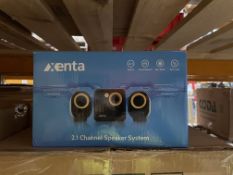 6 X BRAND NEW XENTA 2.1 CHANNEL SPEAKER SYSTEMS (LOC: 34.1-BB5052)