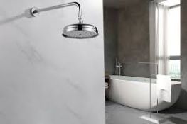 4 X BRAND NEW VURTU Bensham Classic Shower Head, 110(H) x 220(W), Chrome, 641591. VURTU handsets are