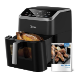 Midea Air Fryer with Window 7L, Rapid Air Technology, 90% Less Oil & Max Crisp, Energy Saving, 7-