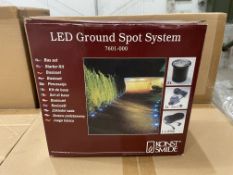 4 X BRAND NEW Konstsmide Effect 7601-000EE LED Ground Spot Starter Kit [Energy Class G] RRP 380