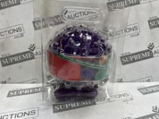 12 X BRAND NEW KONSTSMIDE 50 LED PURPLE DECORATION BALLS (LOC: 42.23-AA9111)