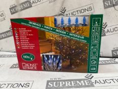 12 X BRAND NEW KONSTSMIDE 80 LED LED CHRISTMAS LIGHT SETS RRP £34 EACH (COLOURS MAY VARY). (LOC: